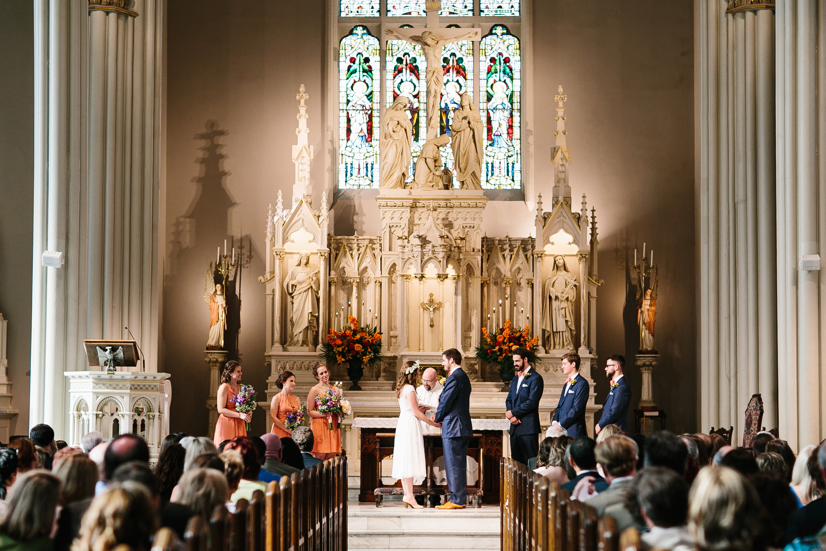 catholic wedding. stunning catholic wedding