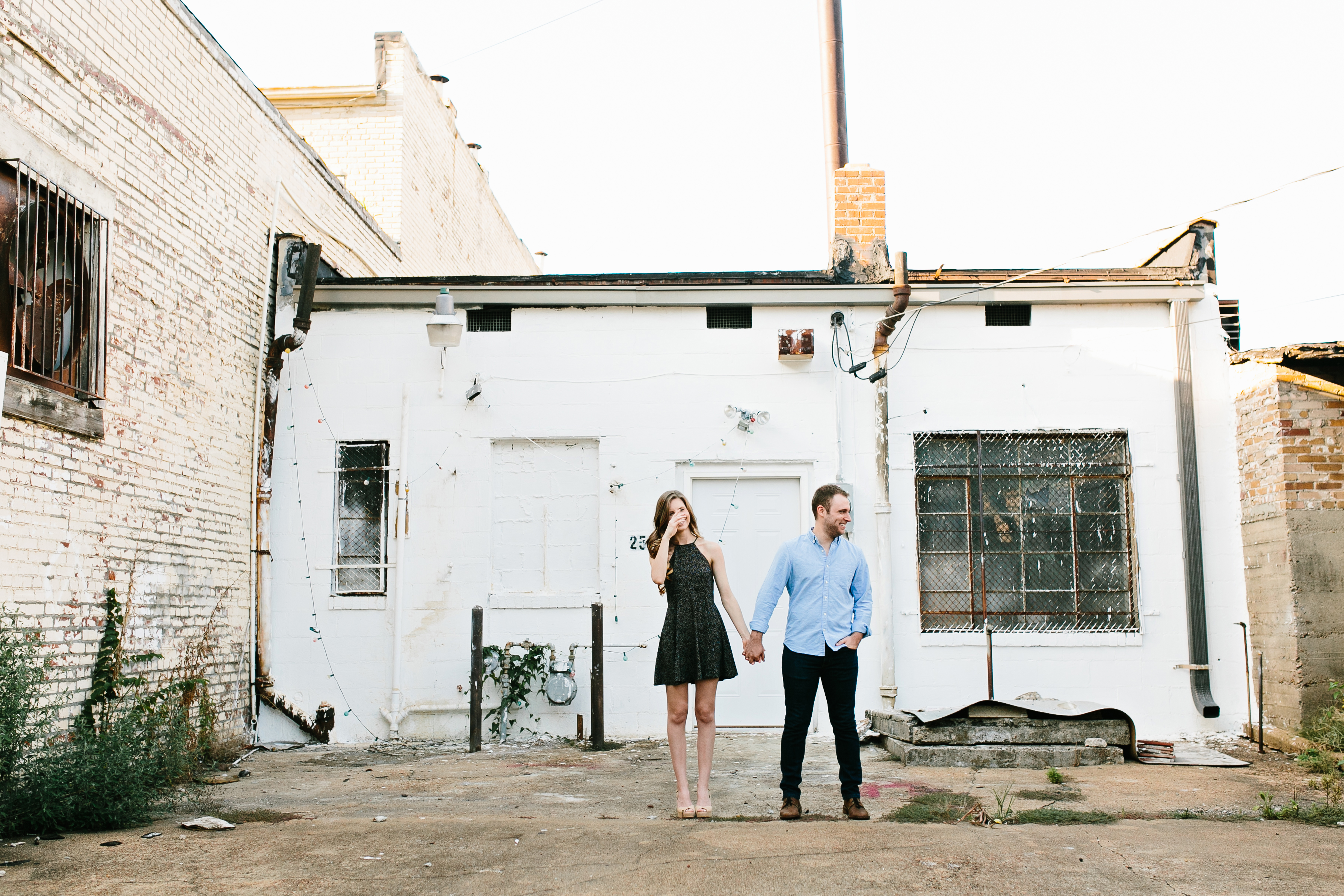 Creative engagement photos. Tennessee wedding photography. Urban engagement photos. Authentic, intimate wedding photography. 