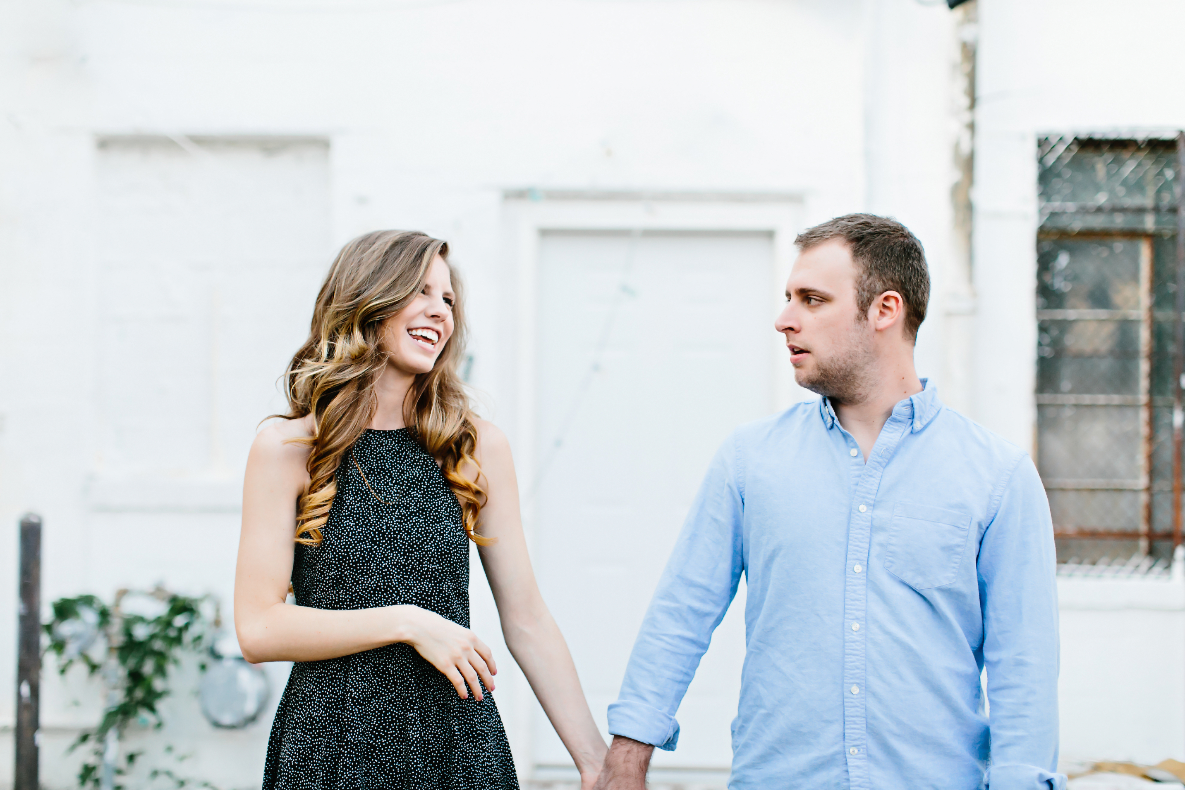 Creative engagement photos. Tennessee wedding photography. Urban engagement photos. Authentic, intimate wedding photography