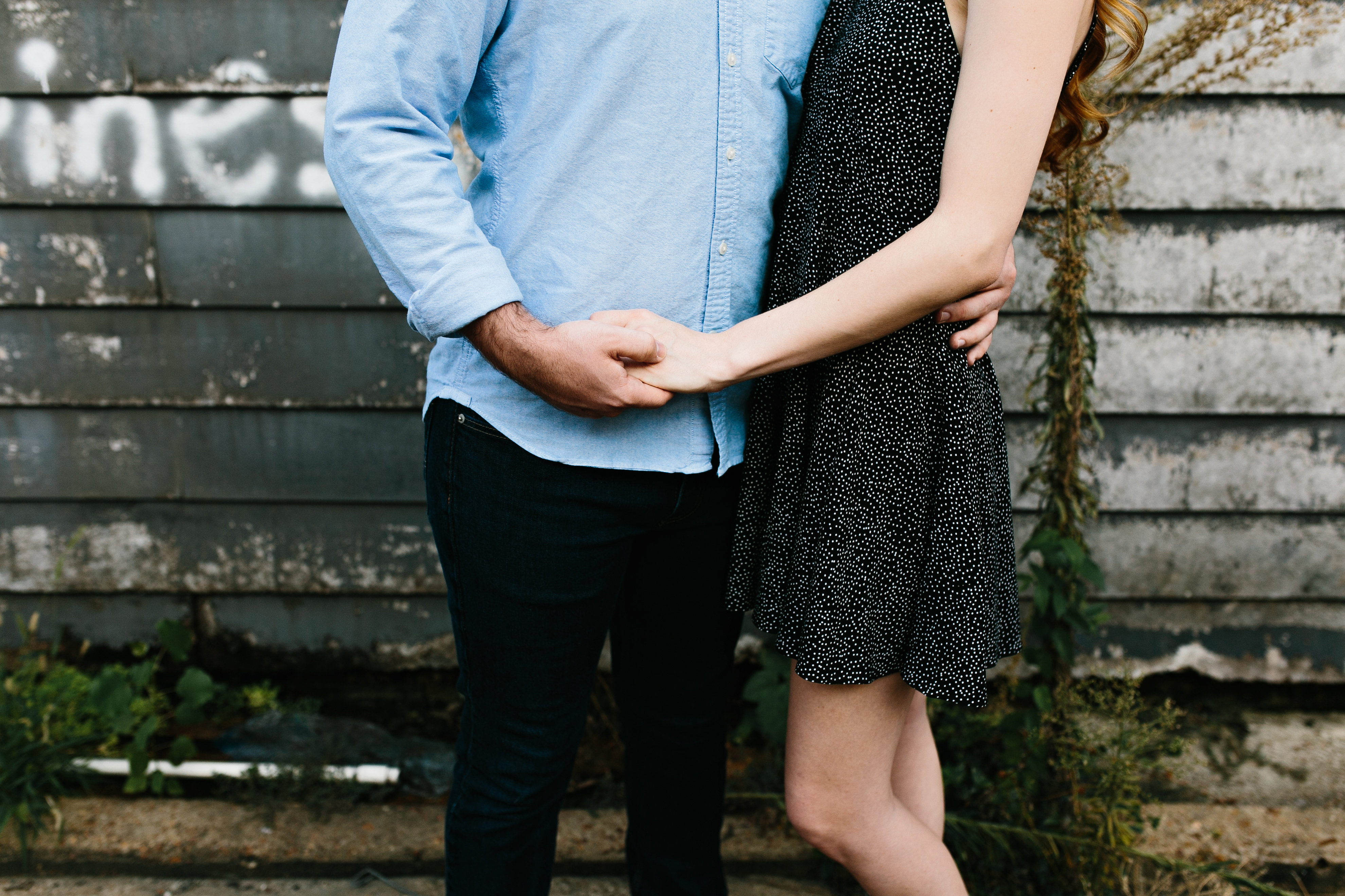 Creative engagement photos. Tennessee wedding photography. Urban engagement photos. Authentic, intimate wedding photography