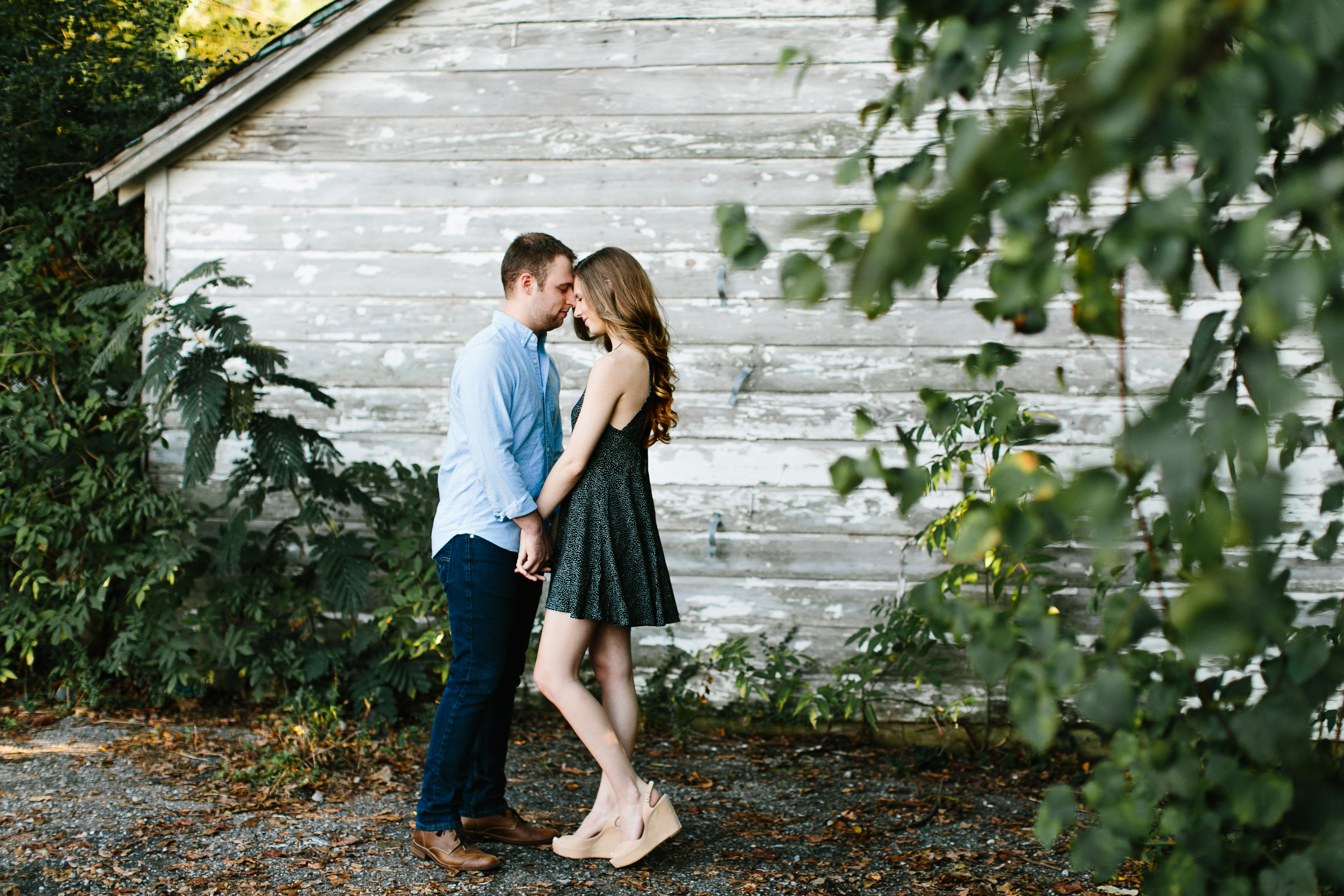 Creative engagement photos. Tennessee wedding photography. Urban engagement photos. Authentic, intimate wedding photography