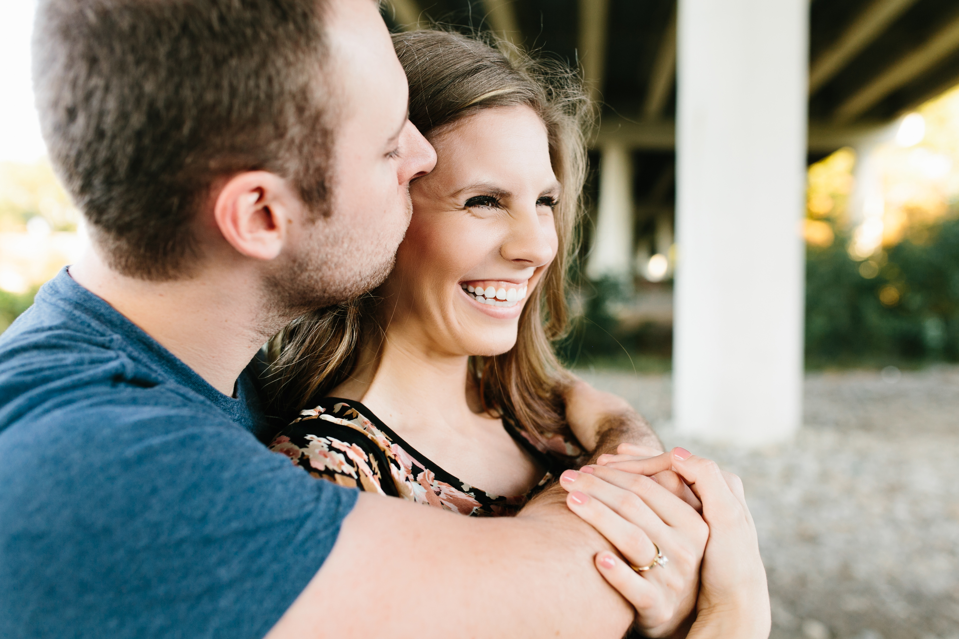 Creative engagement photos. Tennessee wedding photography. Urban engagement photos. Authentic, intimate wedding photography