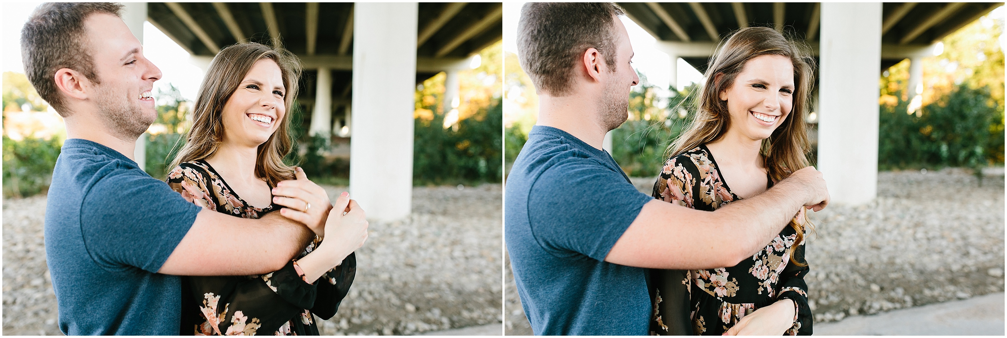 Creative engagement photos. Tennessee wedding photography. Urban engagement photos. Authentic, intimate wedding photography