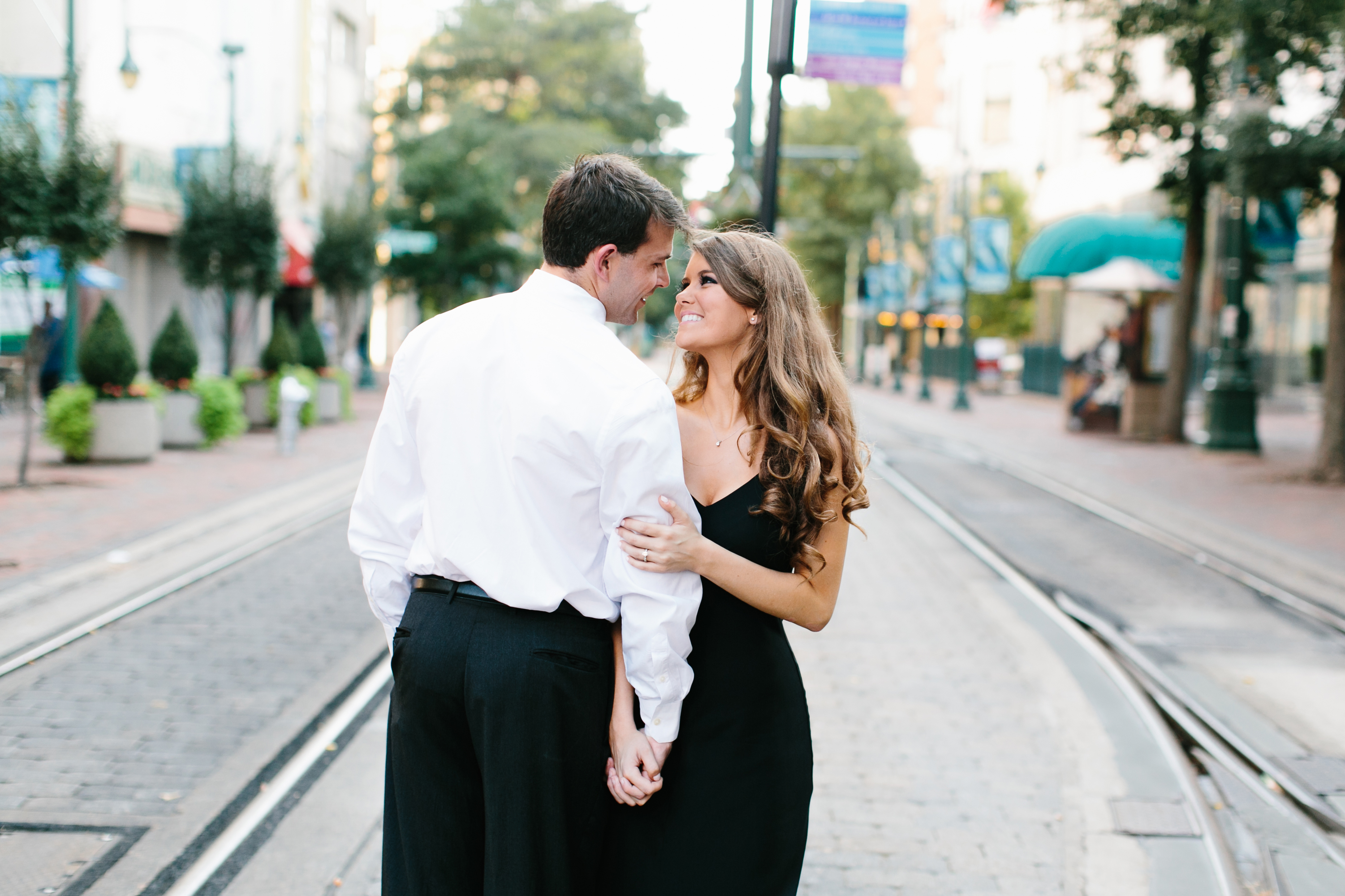 Urban engagements session. Downtown engagement session. Intimate wedding photos. Emotional raw engagement photos.