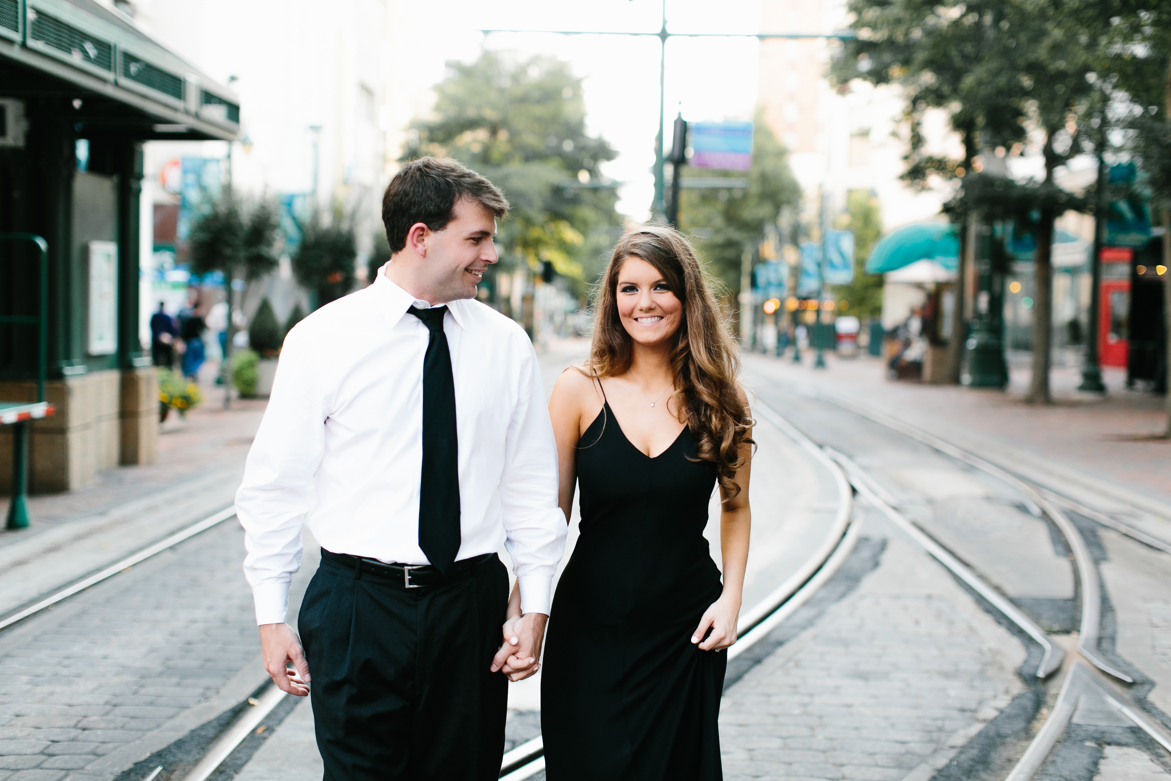 Urban engagements session. Downtown engagement session. Intimate wedding photos. Emotional raw engagement photos.