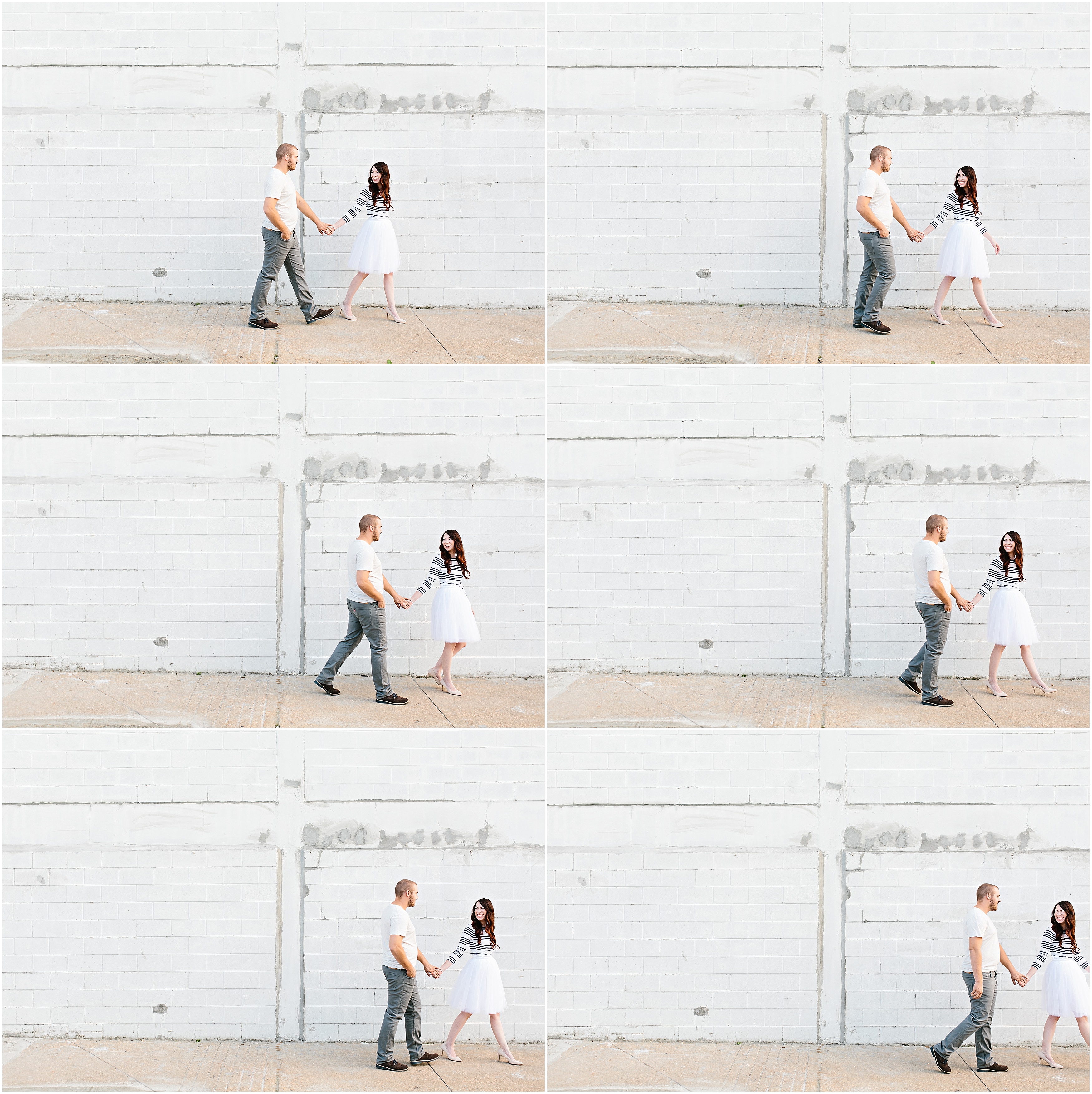 creative engagement photos. Urban engagement session, midtown engagement session. Journalistic wedding photographer. Tulle skirt