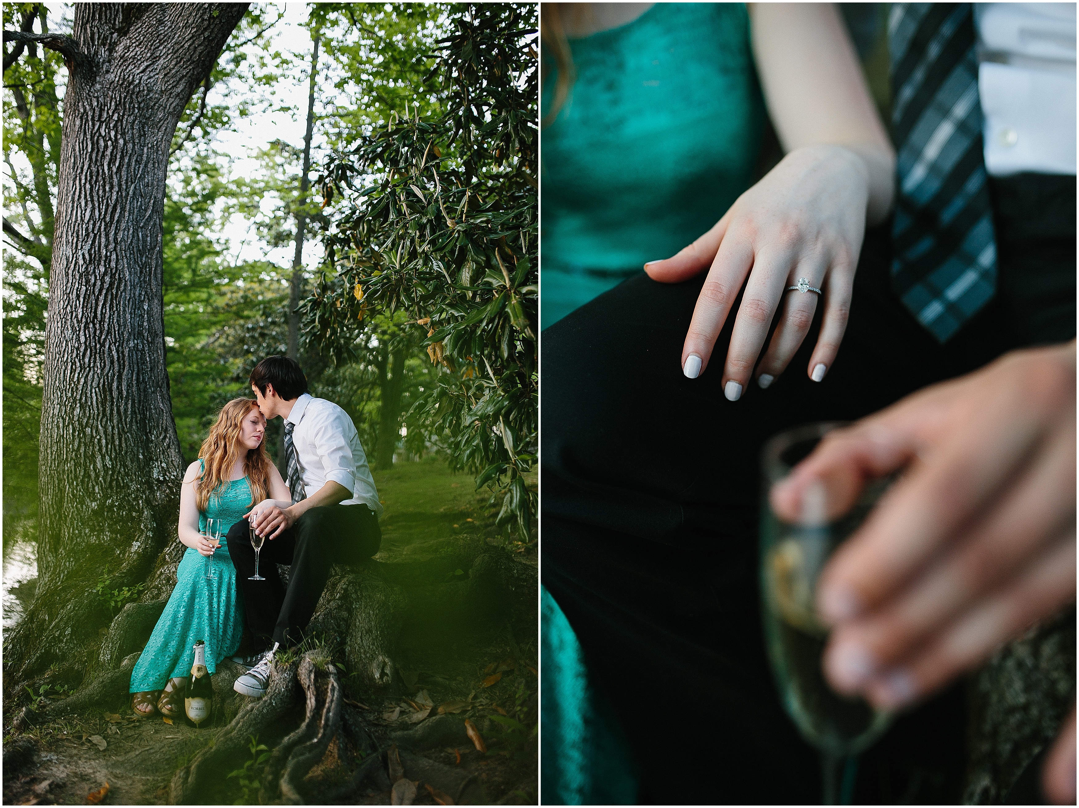 sweet intimate engagement photos