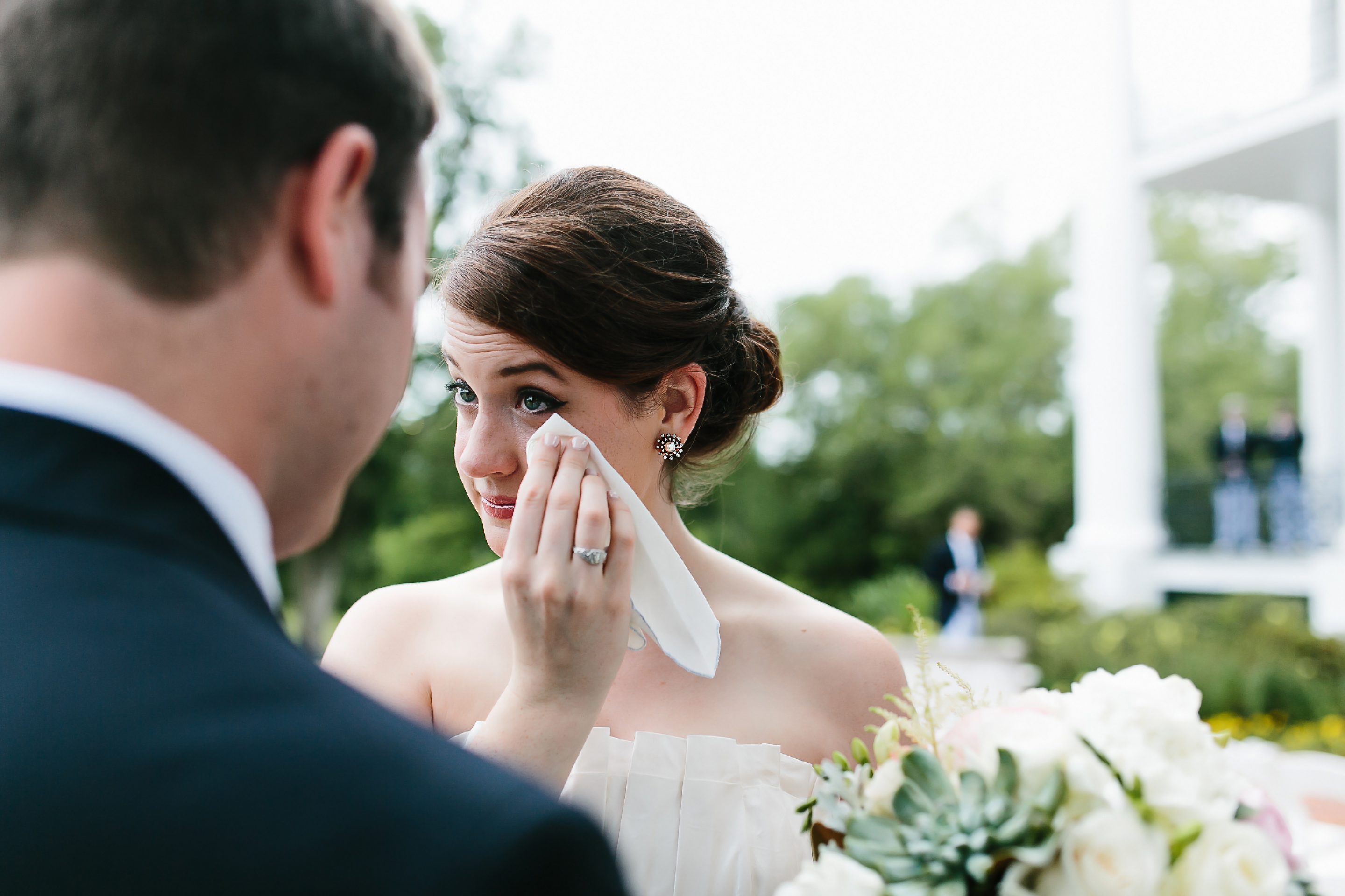 natchez Mississippi wedding, Dunleith wedding, Natchez wedding photographer. Journalistic wedding photography. Emotional first look