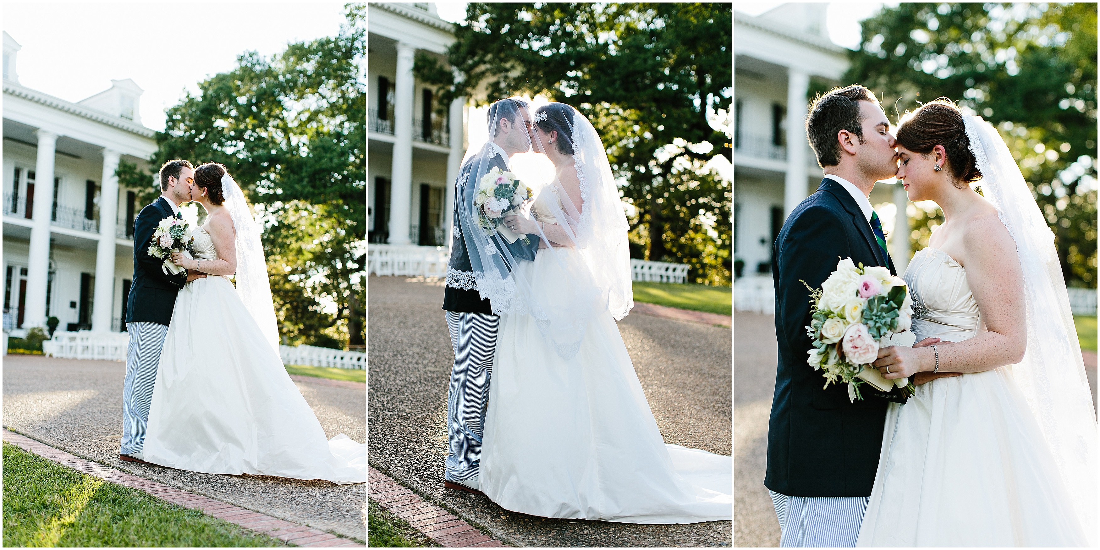 creative bride and groom portraits. Natchez Mississippi wedding photographer