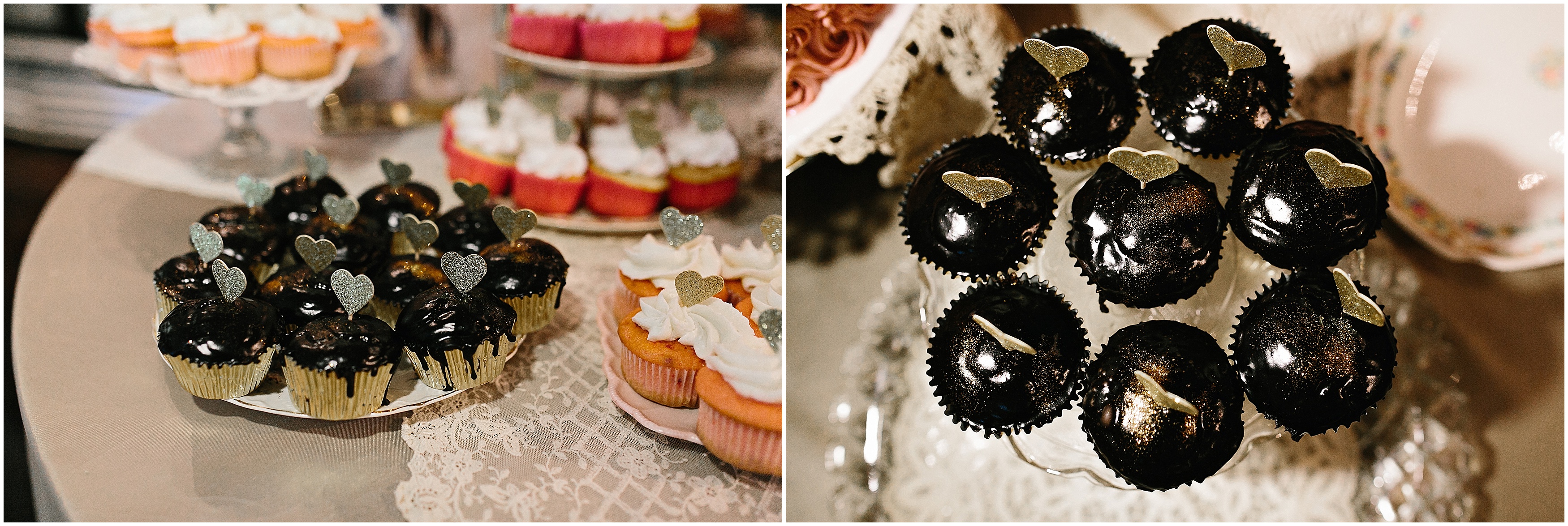 glitter cupcakes. wedding cupcakes