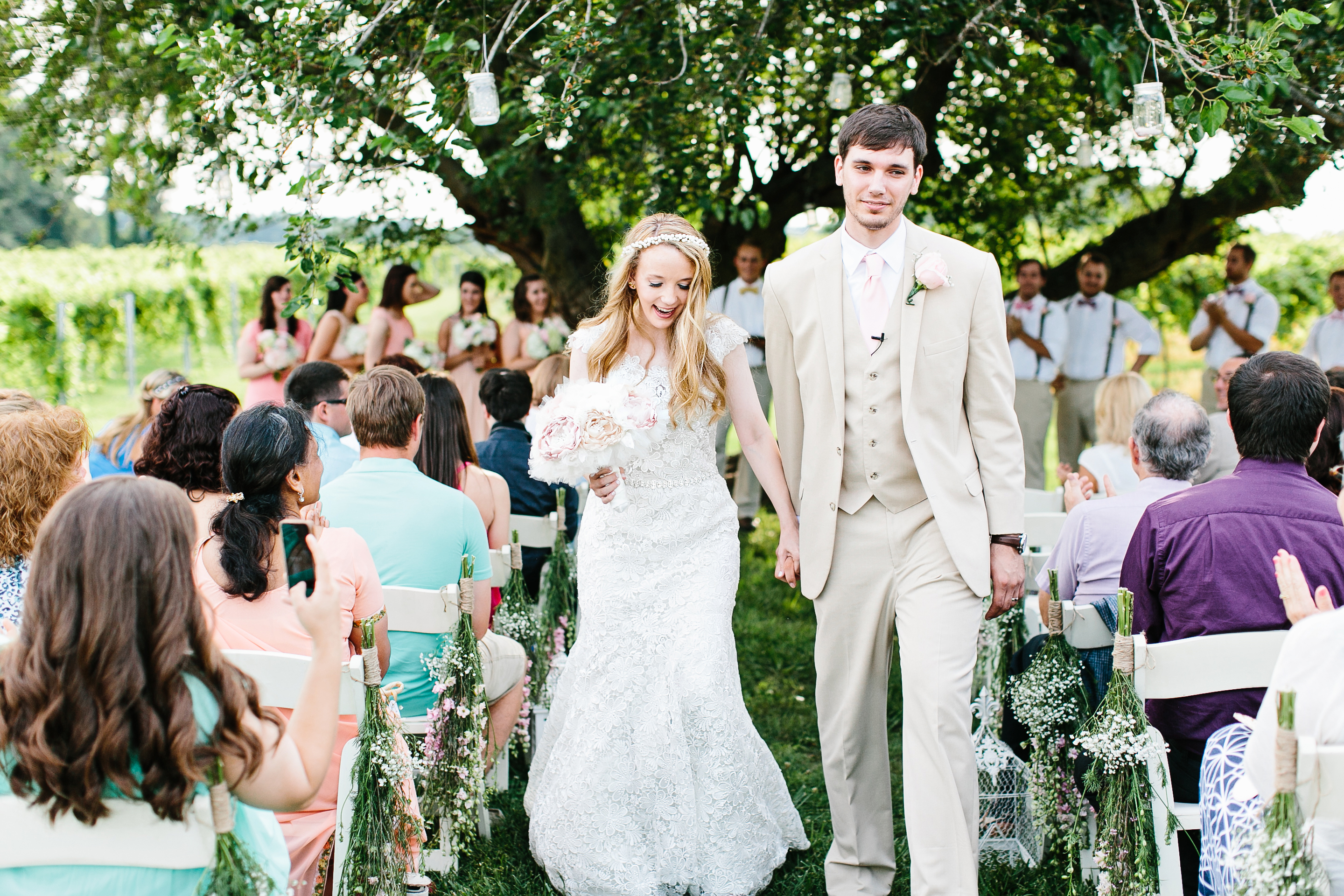 outdoor wedding. vineyard wedding. winery wedding. wedding in a winery. southern wedding