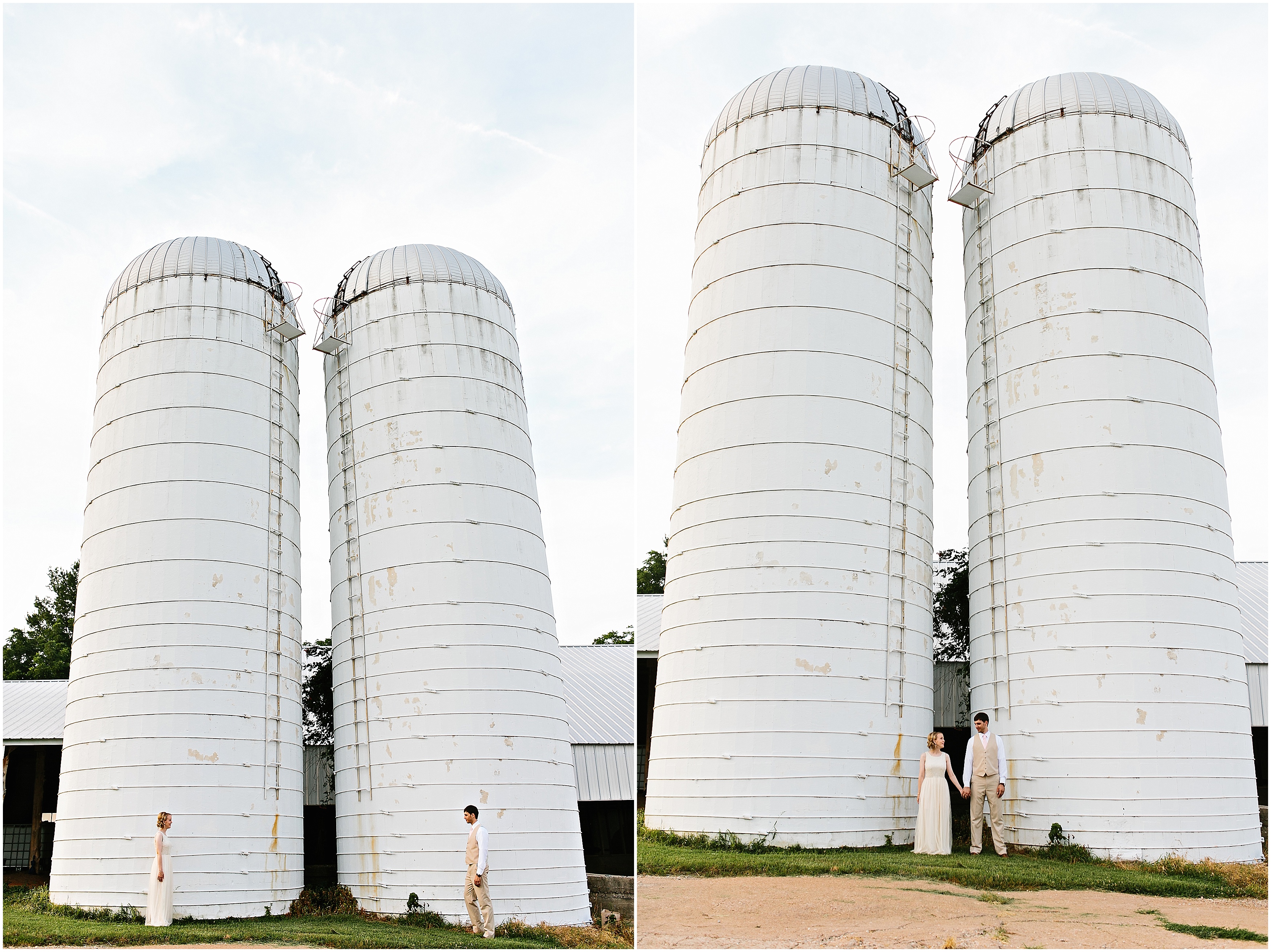 silo. wedding near a silo. farm wedding. vineyard wedding. winery wedding. creative wedding photos. unique wedding photos. Tennessee wedding photographer