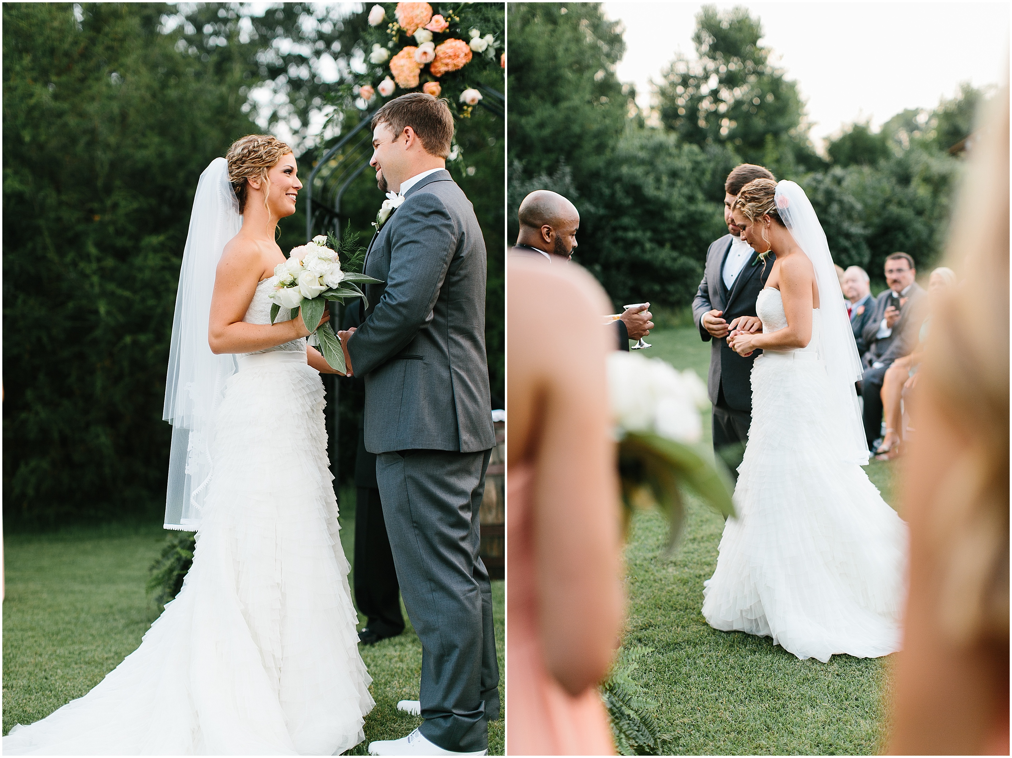 outdoor wedding ceremony. tennessee wedding. creative wedding photographer