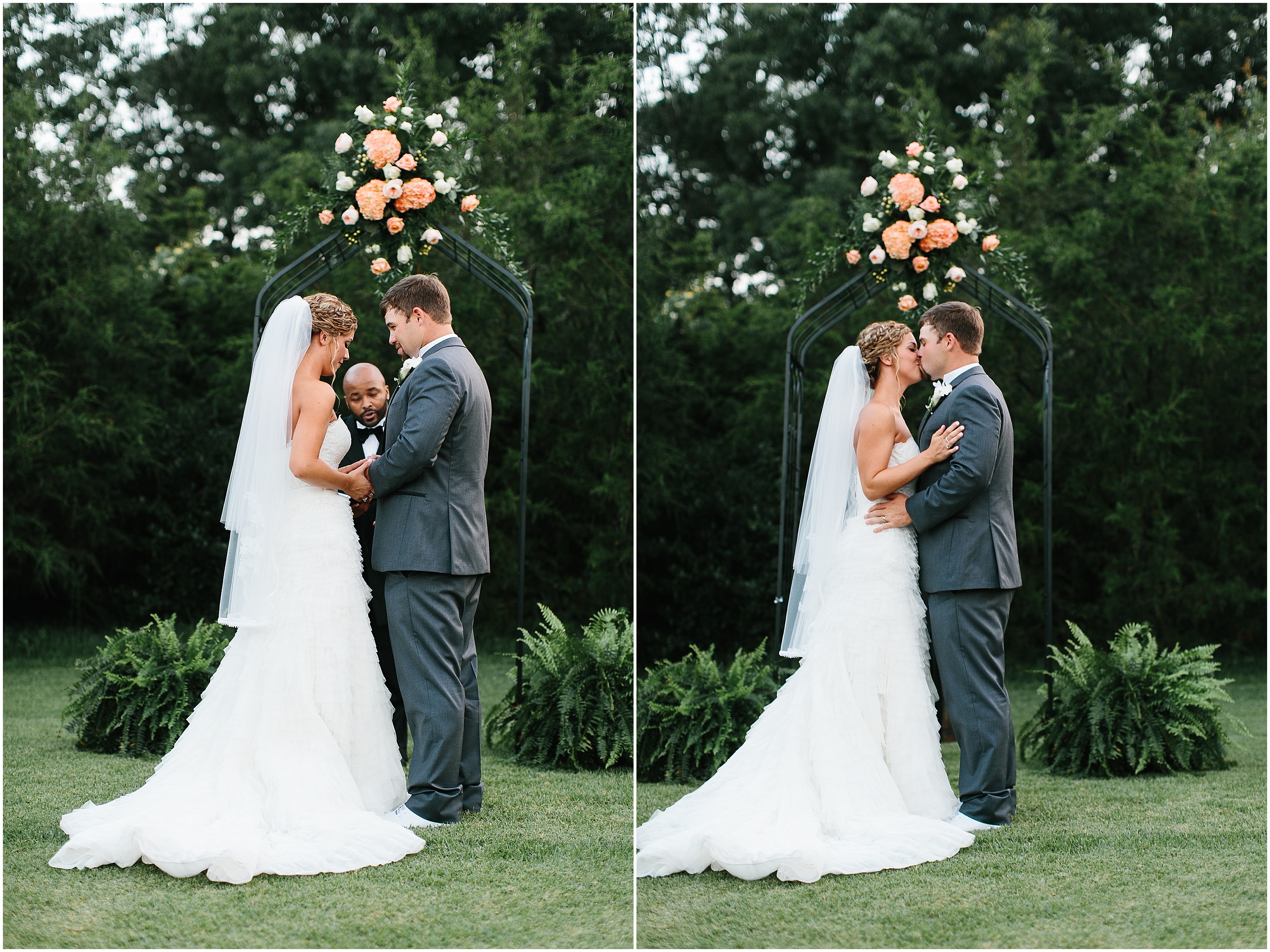 outdoor wedding ceremony. tennessee wedding. creative wedding photographer