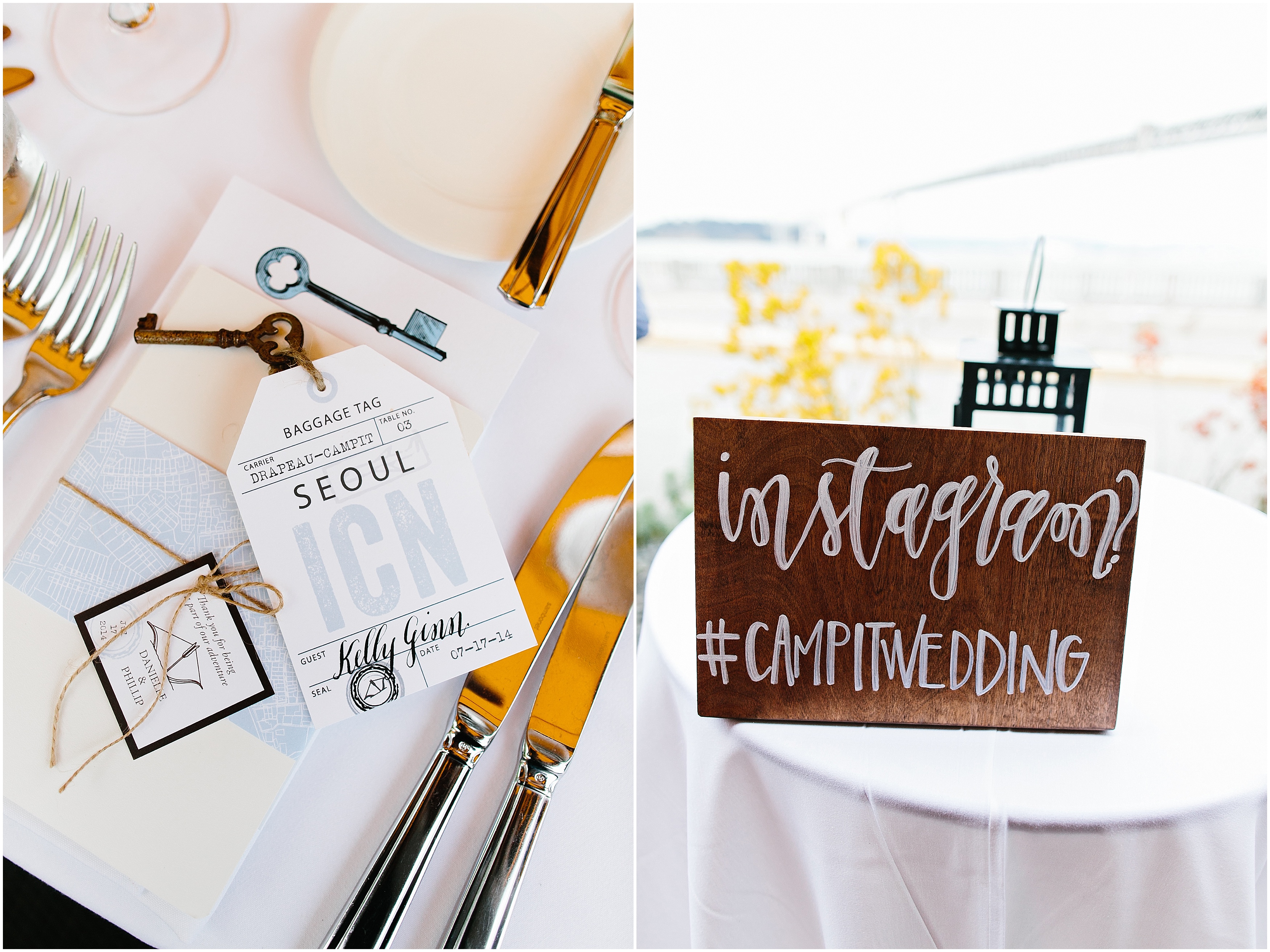 Epic Roasthouse San Francisco. San Francisco wedding photographer. Epic Roasthouse wedding reception. Accrewed Design Calligraphy