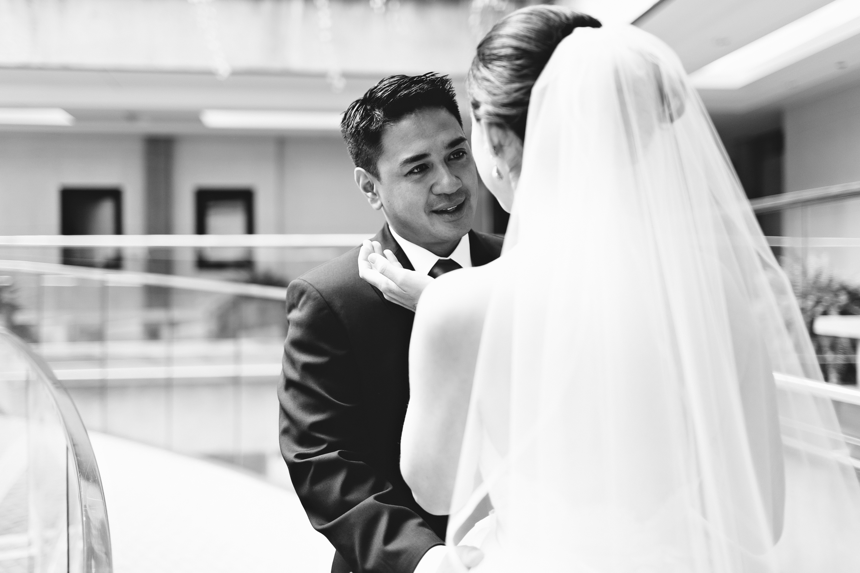 emotional first look. bride and groom first look. san francisco wedding photographer