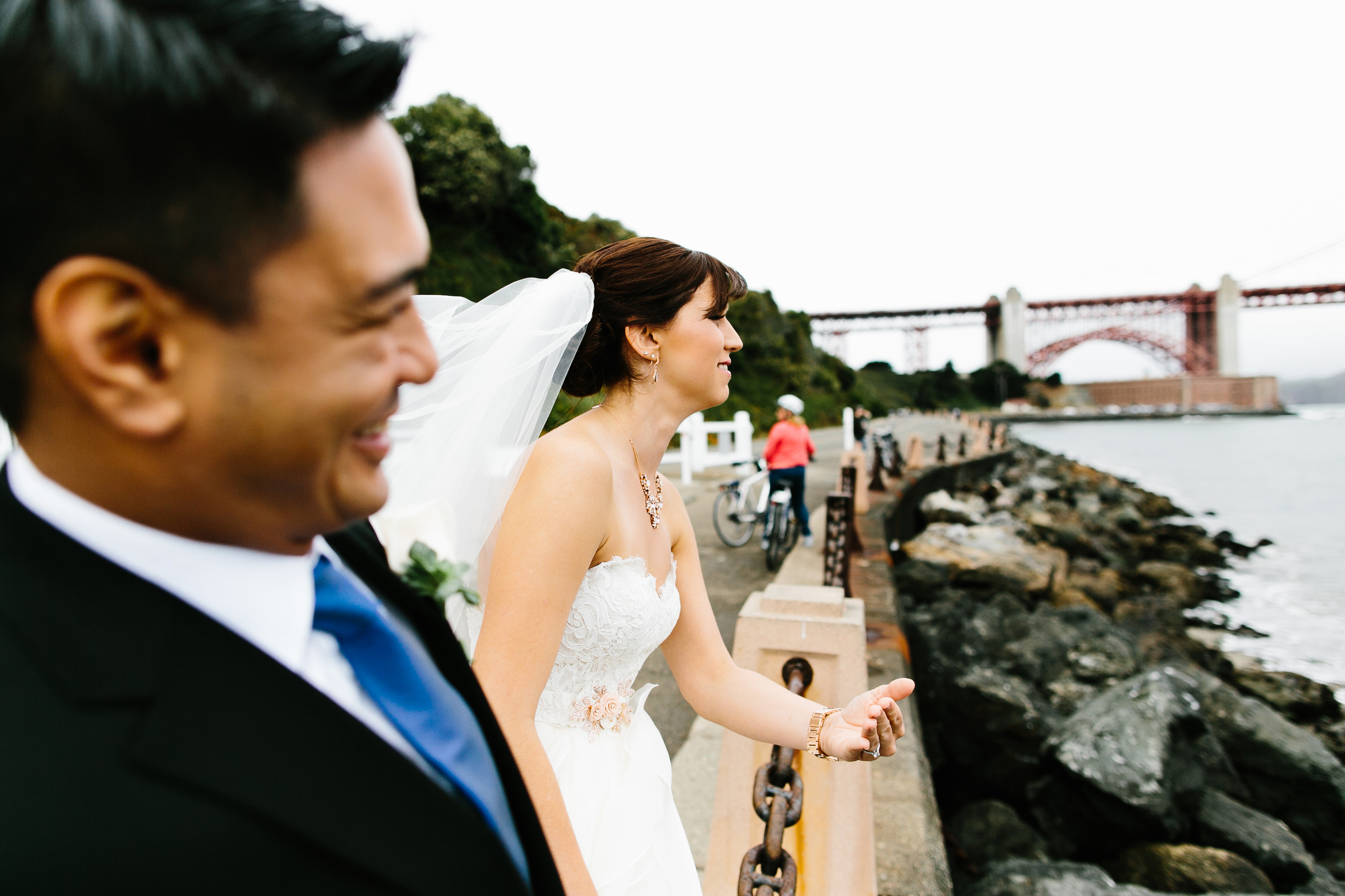 golden gate bridge wedding. golden gate park wedding. karl the fog. san francisco wedding. san francisco wedding photographer