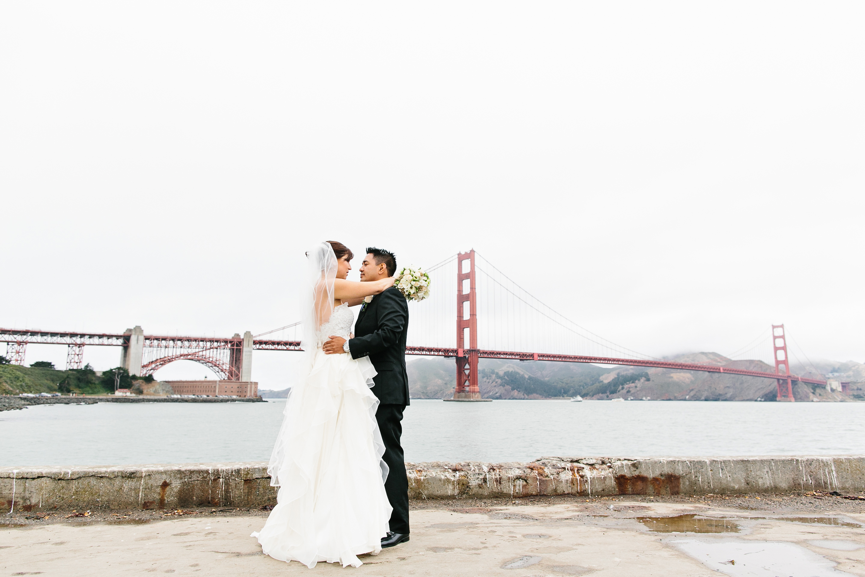 golden gate bridge wedding. golden gate park wedding. karl the fog. san francisco wedding. san francisco wedding photographer