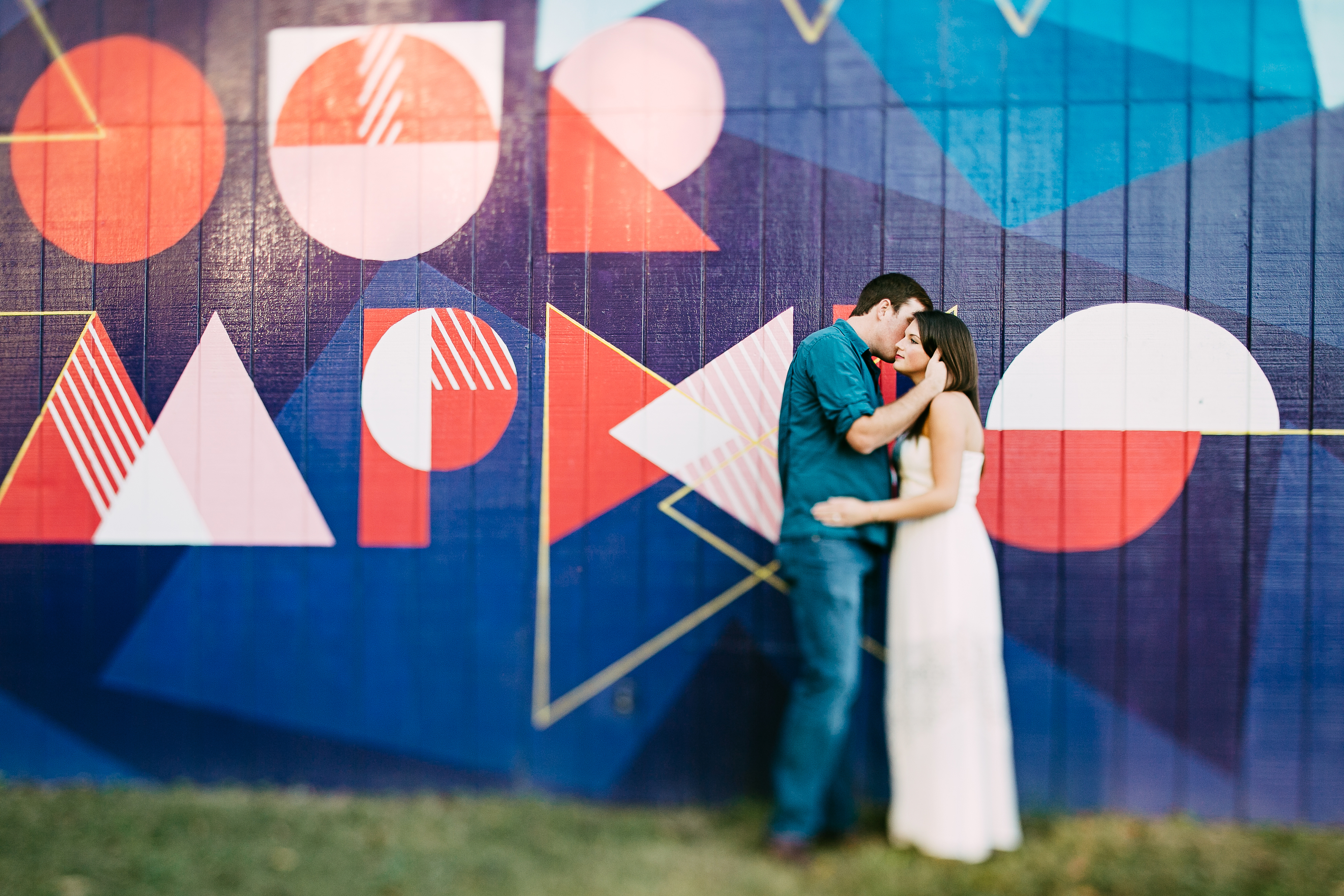 grafitti engagement. urban engagement session. art district engagement session. graffiti engagement photos