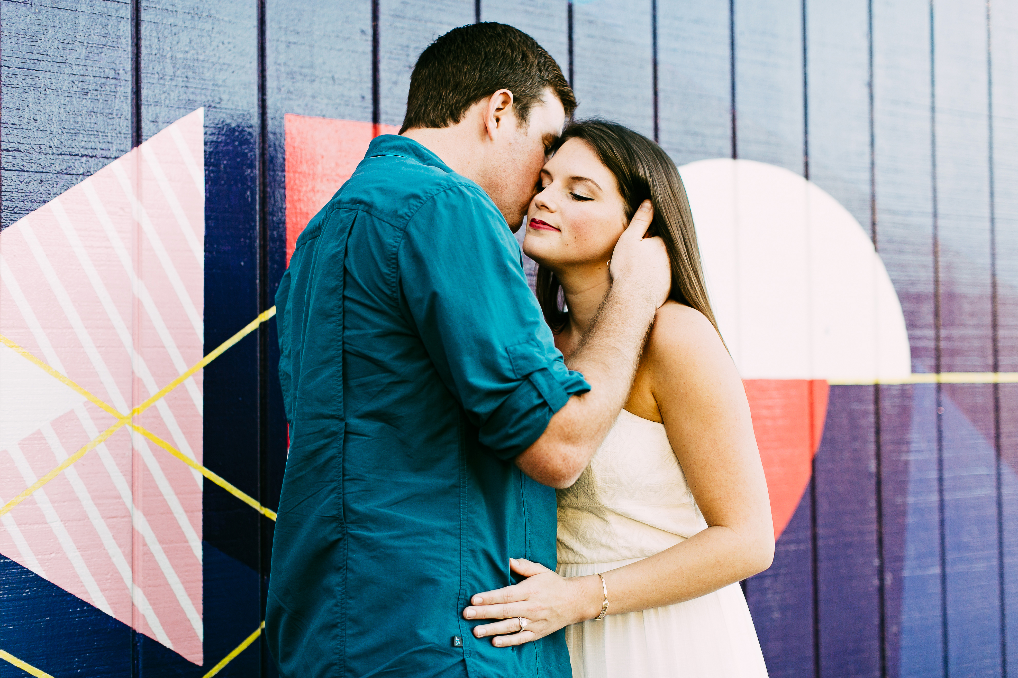 grafitti engagement. urban engagement session. art district engagement session. graffiti engagement photos