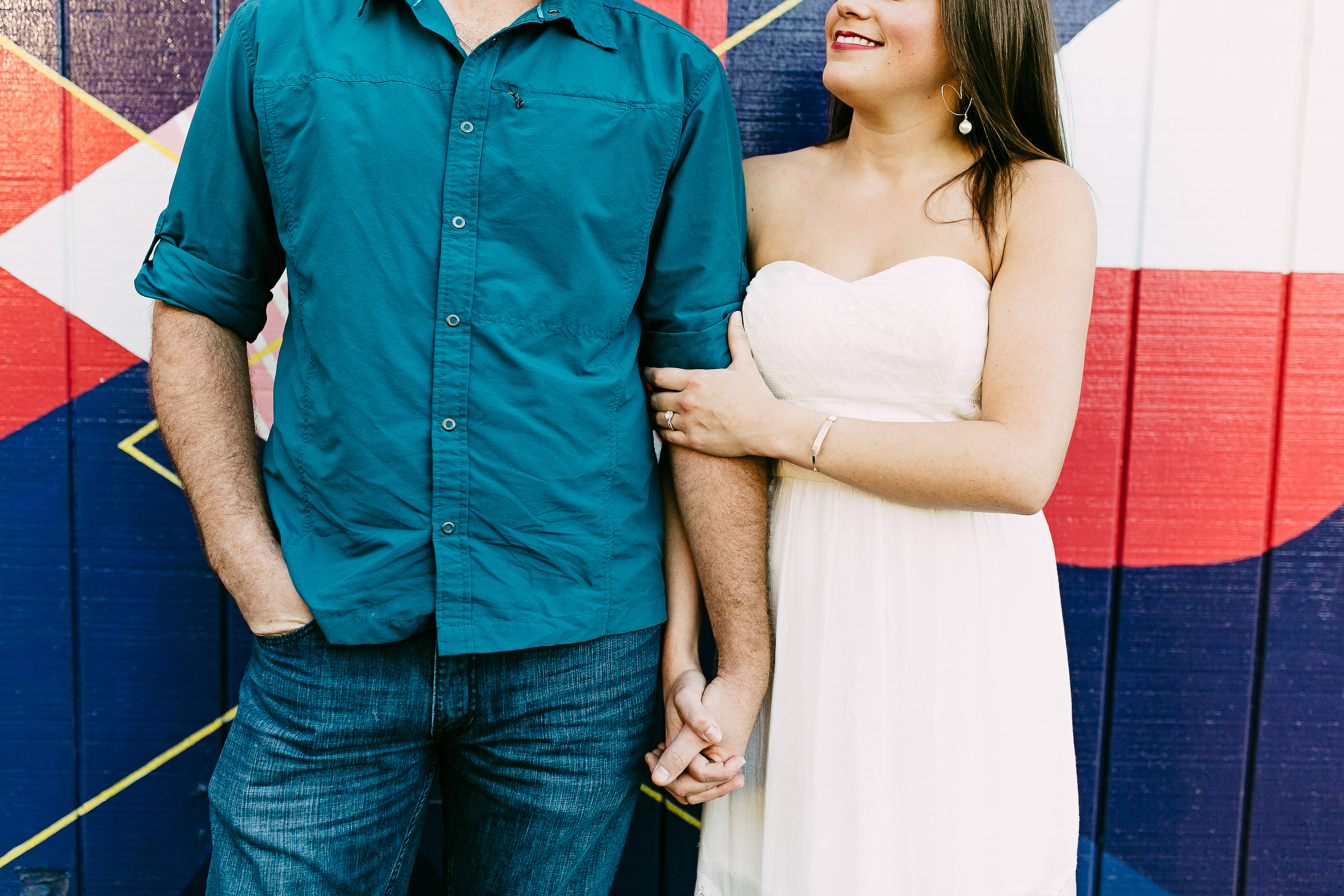 grafitti engagement. urban engagement session. art district engagement session. graffiti engagement photos