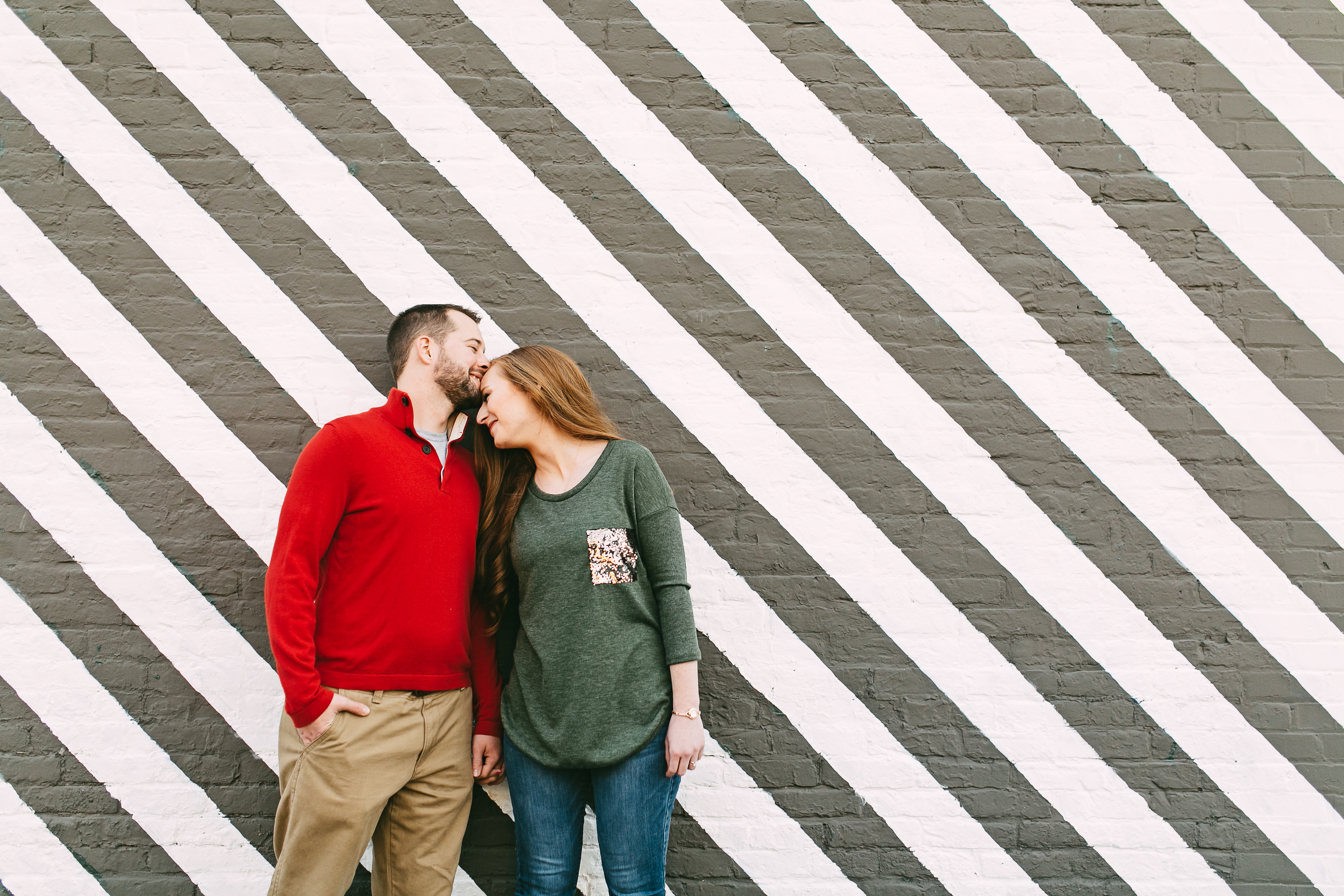 urban engagement session. downtown engagement session. creative engagement photos. non-traditionall engagement photos
