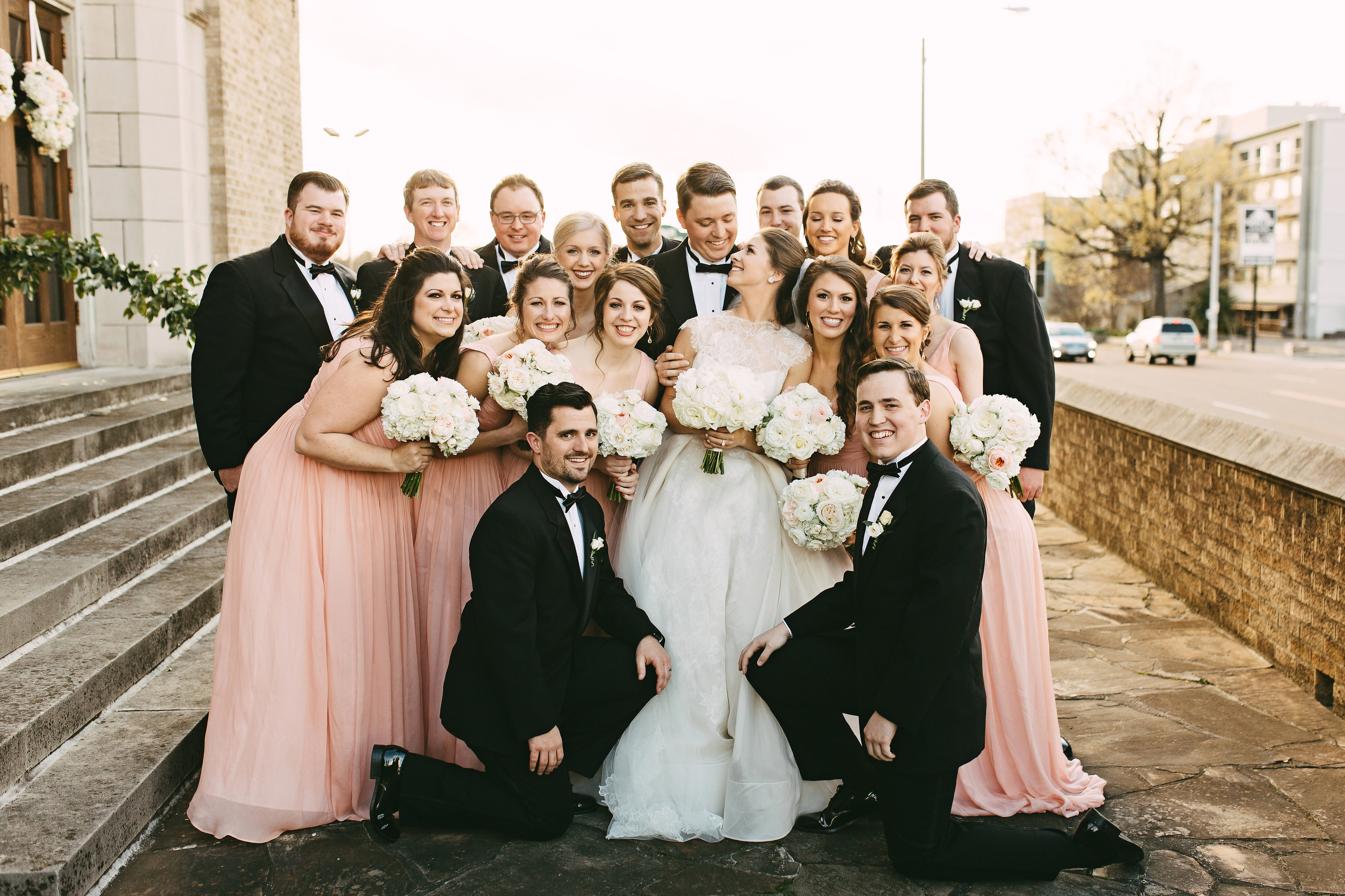 peach-bridal-party