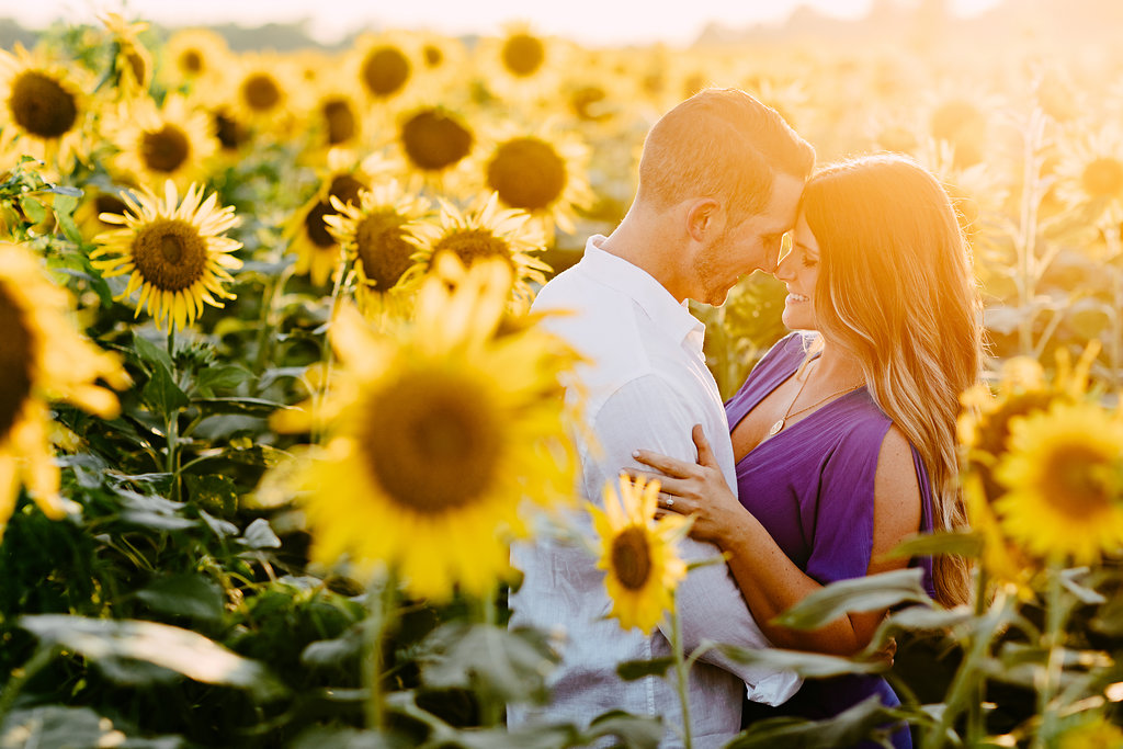 Sunflower Engagement- Memphis Wedding Photographer- Megan + Richie ...