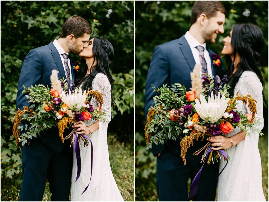 king-protea-wedding-bouquet